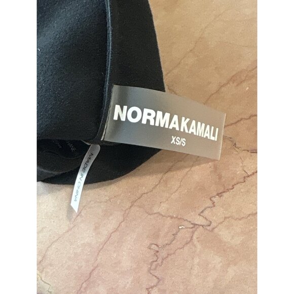 Norma Kamali Short Gloves in Black Xs Small New Womens Vegan Faux Leather - Picture 7 of 10